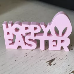 Hoppy Easter standing text sign