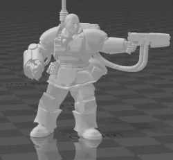 kasrkin sergeant power fist plasma pistol
