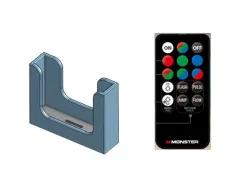 LED remote Monster control holder INVISIBLE SCREWS