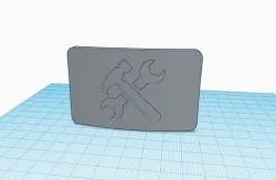 Mandalorian Armor - Belt buckle with tool insignia 