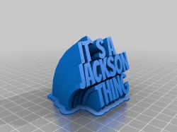My Customized jackson Sweeping 2-line name plate (text)