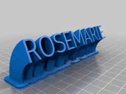My Customized Sweeping Name Plate – 2 Lines 2 Fonts (remix)