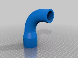 My Customized Vacuum Hose adapter, REMIX added bent pipe for miter saw