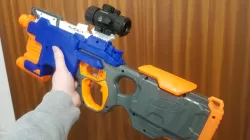 Picatinny rail for Nerf N-Strike Elite Hyper-Fire Blaster