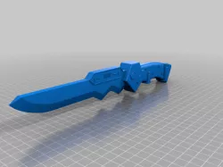 Progressive Knife EVA 01, from Rebuild of Evangelion, fixed and movable blade