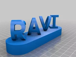 RAVI Dual Letter Blocks Illusion Customizer