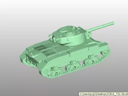 T22 PROTOTIP AMERICAN TANK