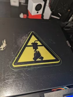 the boys 3d printer sign 