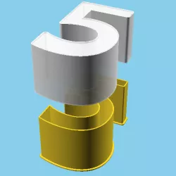 DIGIT FIVE, nestable box (v1)