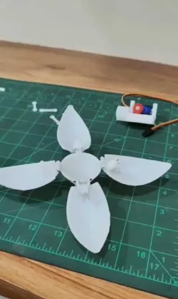 Mechanical Blooming Flower with servo motor 