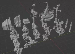 Mordheim buildings decorations
