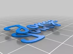 My Customized Double sided key chain for multi material printing with your name