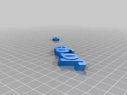 My Customized iamburny's  Text - Name Keyring / Keyfob