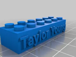 My Customized LEGO compatible Text Bricks