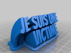 My Customized Sweeping 2-line name plate (text)