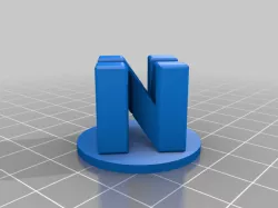 My Customized Triple Letter Blocks Ambigram
