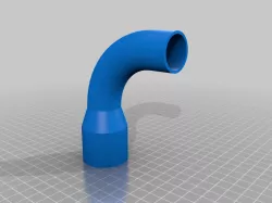 My Customized Vacuum Hose adapter, REMIX added bent pipe for miter saw