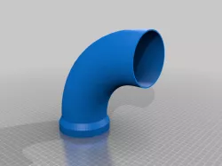 My Customized Vacuum Hose adapter, REMIX added bent pipe for miter saw