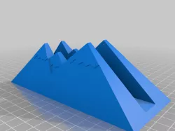 My Customized Vertical Laptop Holder - Mountain Look