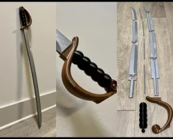 Pirate Sword (No glue, assembles smooth! And who doesn't want to be a pirate, deep down?)