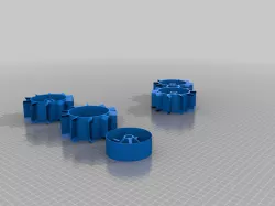 RC snow wheel HEX12