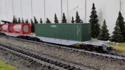 Sgns H0 60ft Containertragwagen