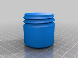 Small round box with lid for print in vase mode