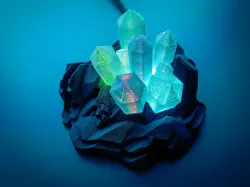 Subtle color-changing Crystals. (LED moodlight)