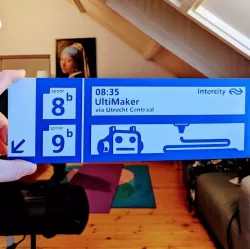 Ultimaker Train Station Sign