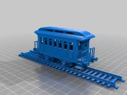 Voiture bois à plateforme ouverte  H0