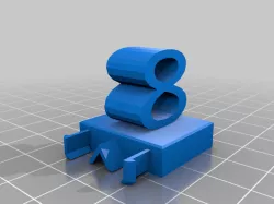 3D Numbers from letters