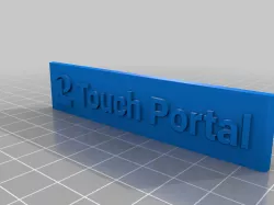 Adjustable tablet stand with Nameplate