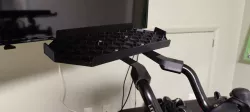 Aero bar keyboard tray for Zwift