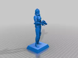 Clone Trooper model -  Action Figure base display 