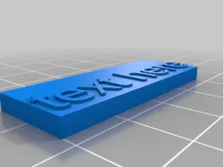 Customizable Name Plate