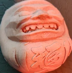 Daruma with Majora's moon face
