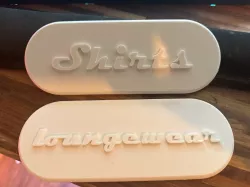 Dresser Labels 