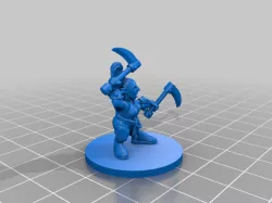 Female Gnome Monk with Base 