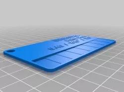 Filament Sample Card - OVERTURE PETG Red