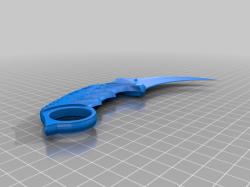 Karambit CS GO Knife Counter-Strike Global Offensive 3D model 3D printable