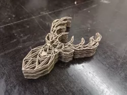 Laser Cut Layered Poly Deer by TheHappyGuy - DXF datei