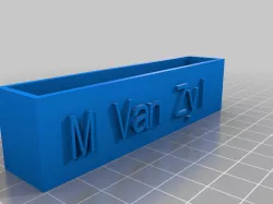 M Van Zyl My Customized Basic Business Card Holder