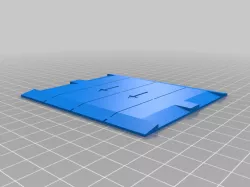 MOLLE stencil for making "laser cut" molle with a knife 