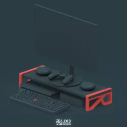 Monitor stand for Ikea BURHULT