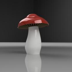 Mushroom Lamp by wuguigui, Download free STL model