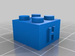 My Customized LEGO compatible Text Bricks-H