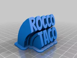 My Customized Sweeping 2-line name plate (text)