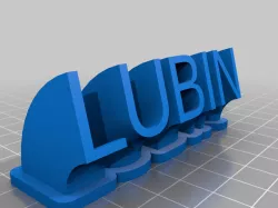 My Customized Sweeping Name Plate Graphics –  LUBIN (remix)