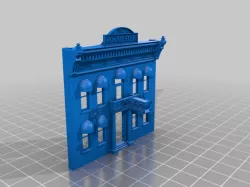 n scale building front
