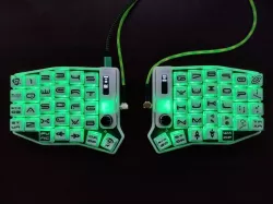 REFC LABS Sofle RGB Split Ergo ColStag Keyboard Full Dress Case